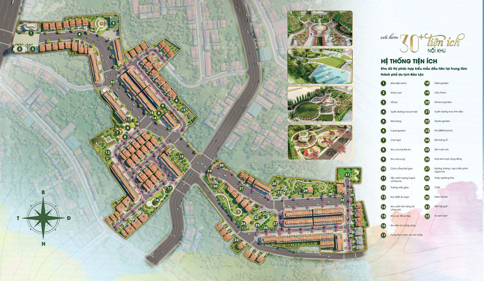LA MIA BAO LOC là khu đô thị phức hợp kiểu mẫu đầu tiên tại TP Bảo Lộc